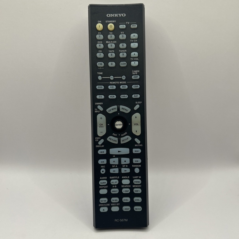 Onkyo Remote Control RC-567M for AV Receiver Home Theater System Black